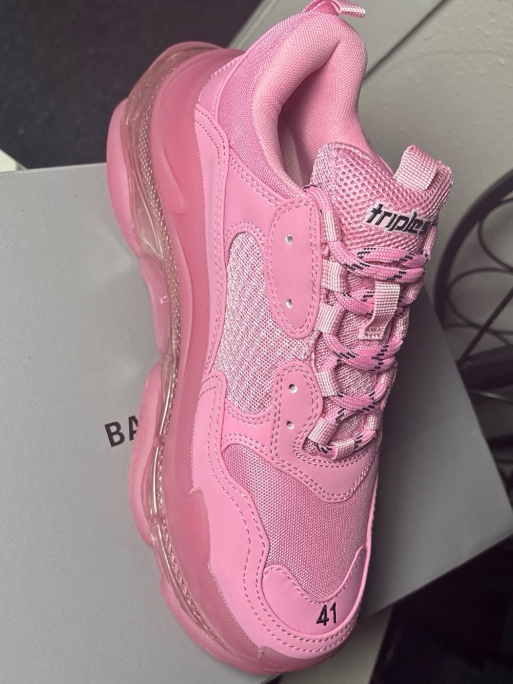 Women's Pink Chunky Sneaker